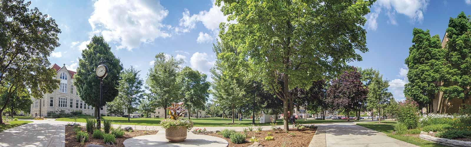 panorama of main lawn 